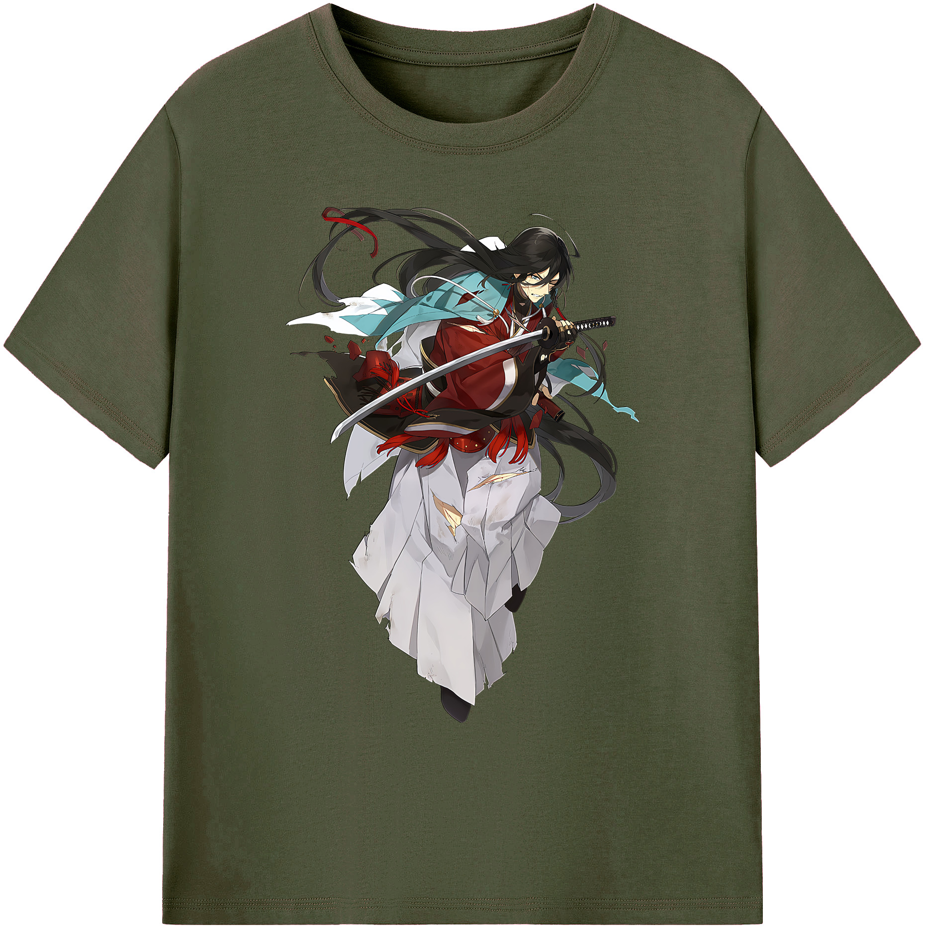 （画像用） 刀剣乱舞 Touken Ranbu 綿100％ メンズ半袖Tシャツ｜肌触りやわらか＆通気性